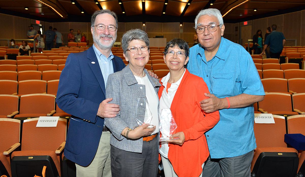 2016 Parent Volunteer Award Honorees; The Ayalas and the Bartnofs